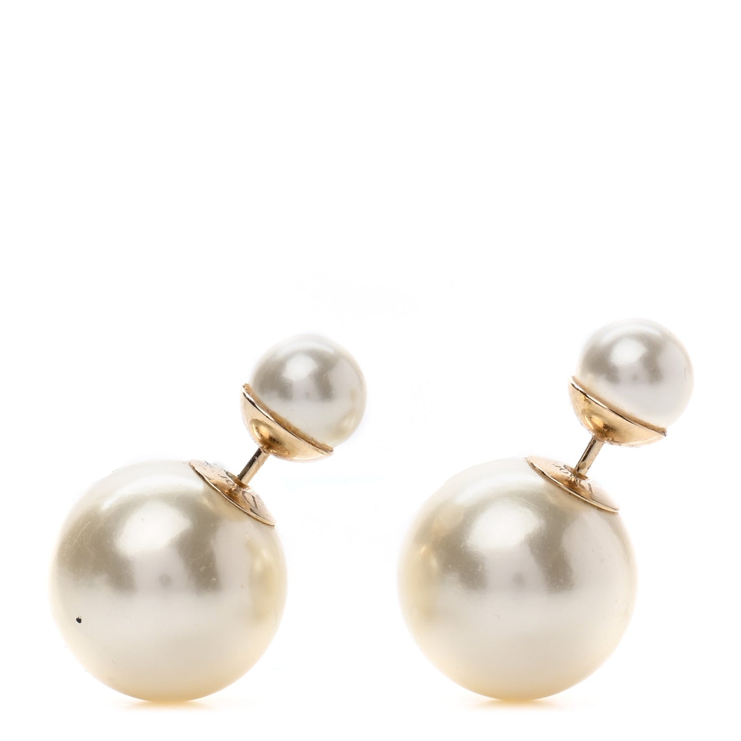 Pearl Mise En Dior Tribal Earrings Gold