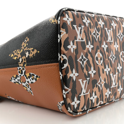Louis Vuitton Monogram Giant Jungle Neverfull MM Black 9 of 10