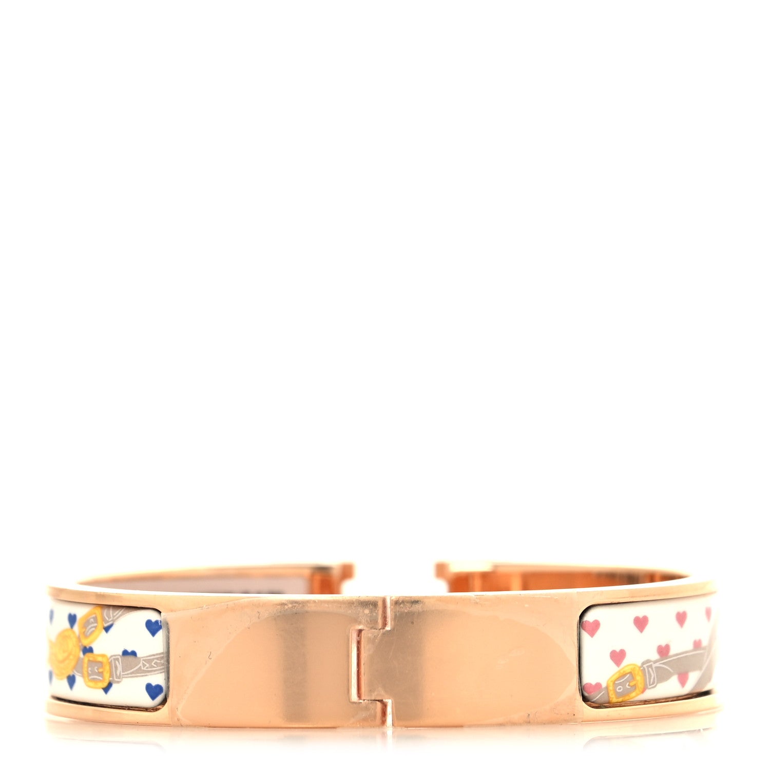 Hermes Enamel Narrow Print Brides de Gala Love Clic Clac H Bracelet PM Confettis 3 of 5