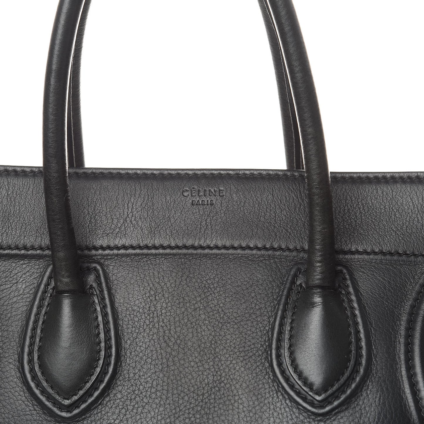 Supple Calfskin Medium Phantom Luggage Black