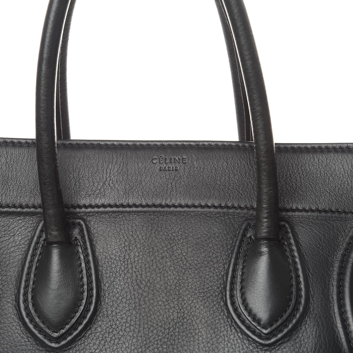 Celine Supple Calfskin Medium Phantom Luggage Black 11 of 13