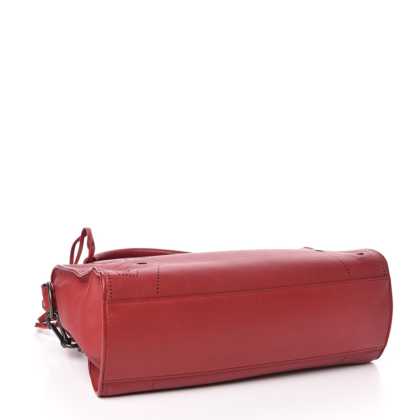 Veau Soyeux Perforated Blackout Hardware S City Rouge Groseille