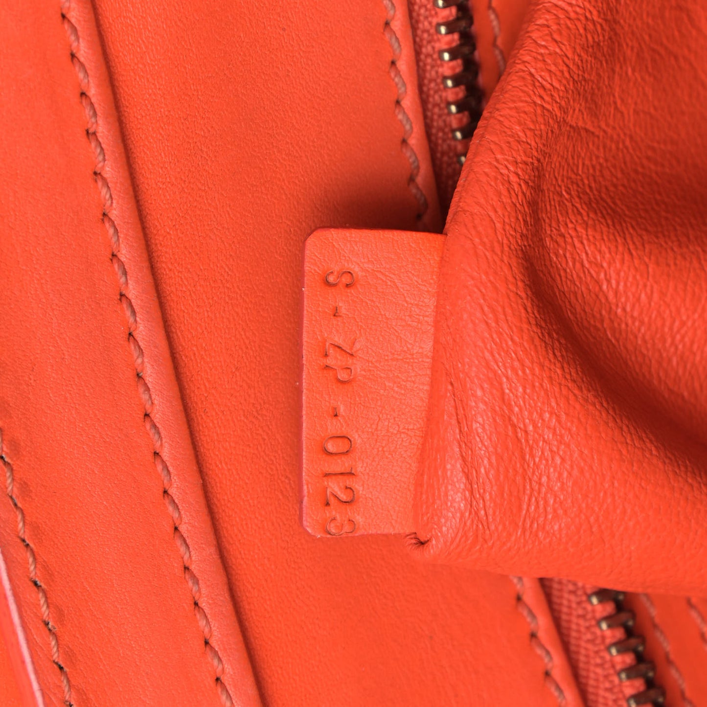 Smooth Calfskin Micro Luggage Bright Orange