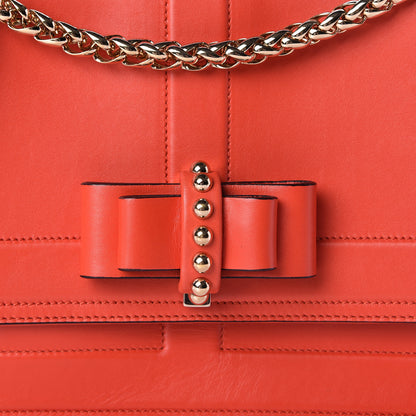 Christian Louboutin Soft Calfskin Small Sweety Charity Shoulder Bag Flame 7 of 9