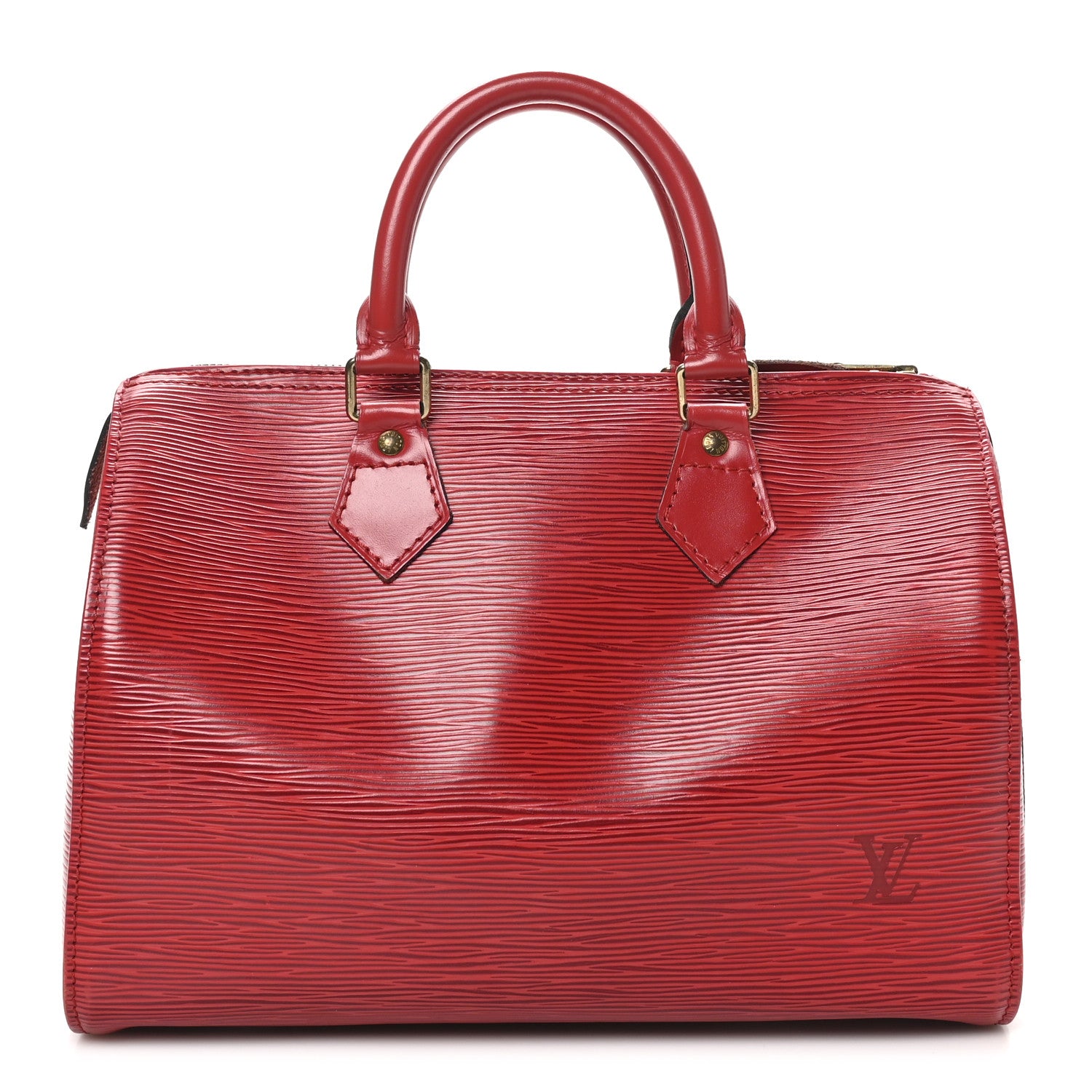 Louis Vuitton Epi Speedy 25 Castillan Red 1 of 10