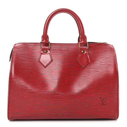Louis Vuitton Epi Speedy 25 Castillan Red 1 of 10