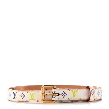 Louis Vuitton Monogram Multicolor Belt 80 32 White 1 of 8