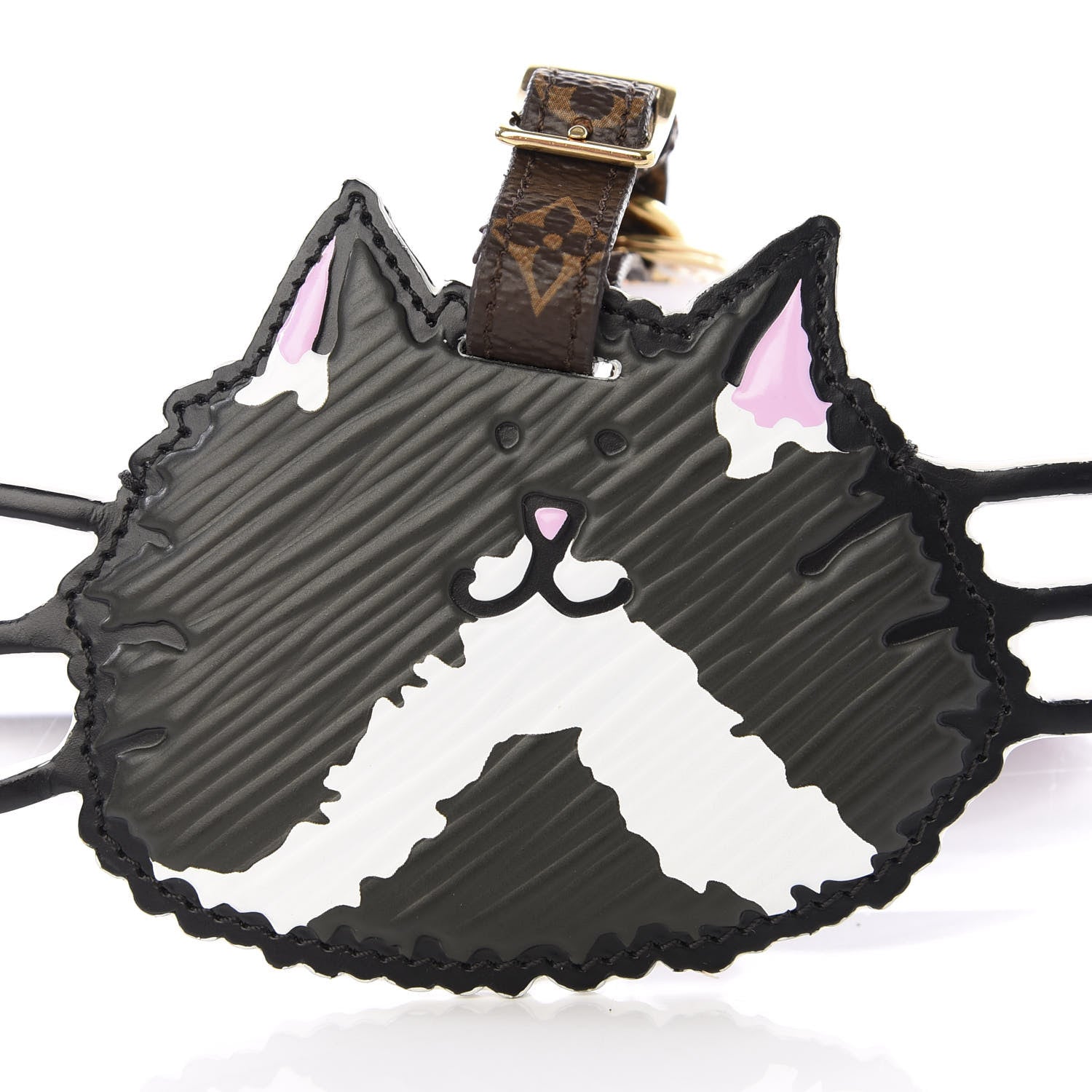 Louis Vuitton Epi Monogram Catogram Bag Charm Key Holder Gris 4 of 4