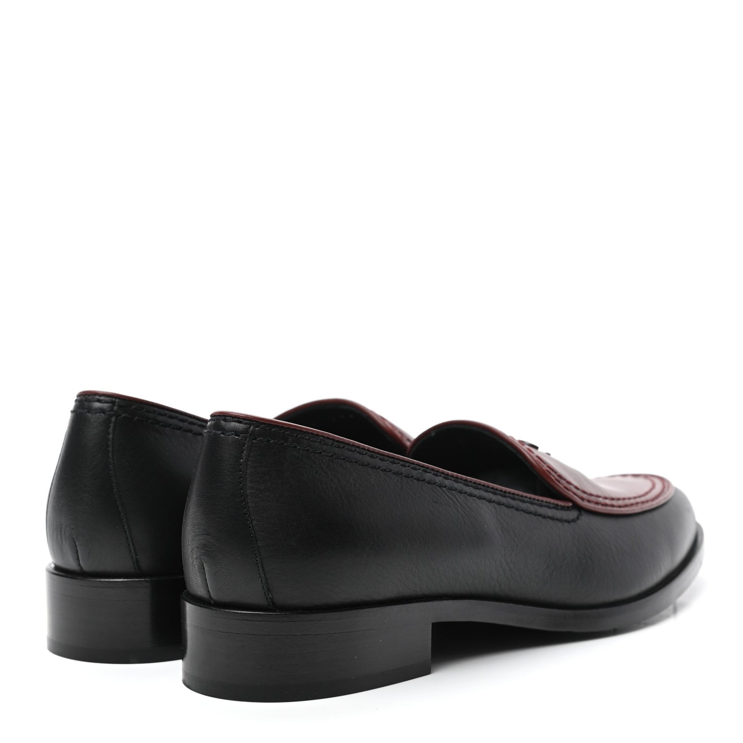 Calfskin CC Mocassin Loafers 36 Brown Black