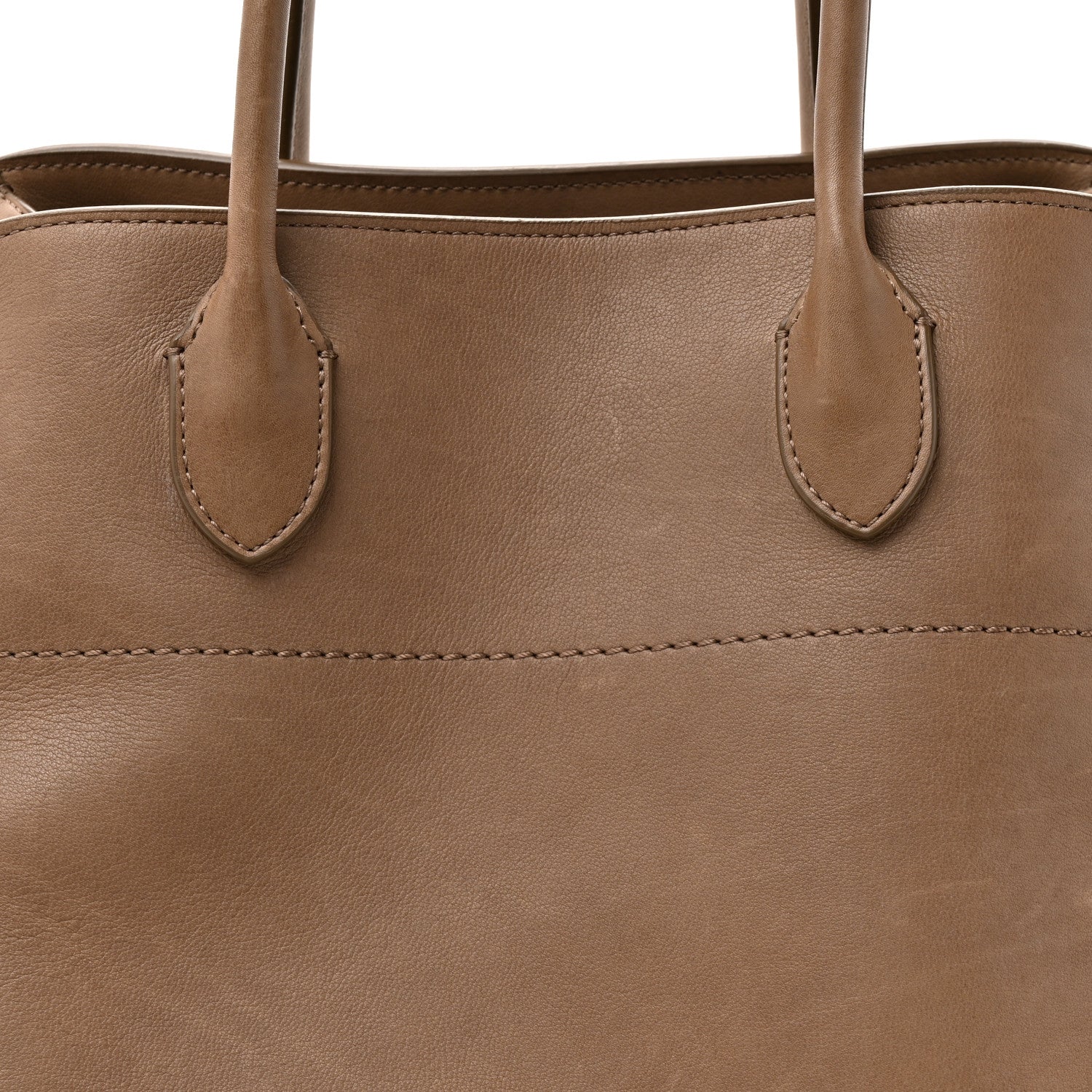 The Row Polished Saddle Calfskin Soft Margaux 15 Mouse Grey 7 of 15