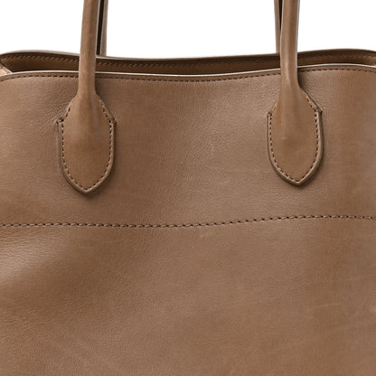 The Row Polished Saddle Calfskin Soft Margaux 15 Mouse Grey 7 of 15
