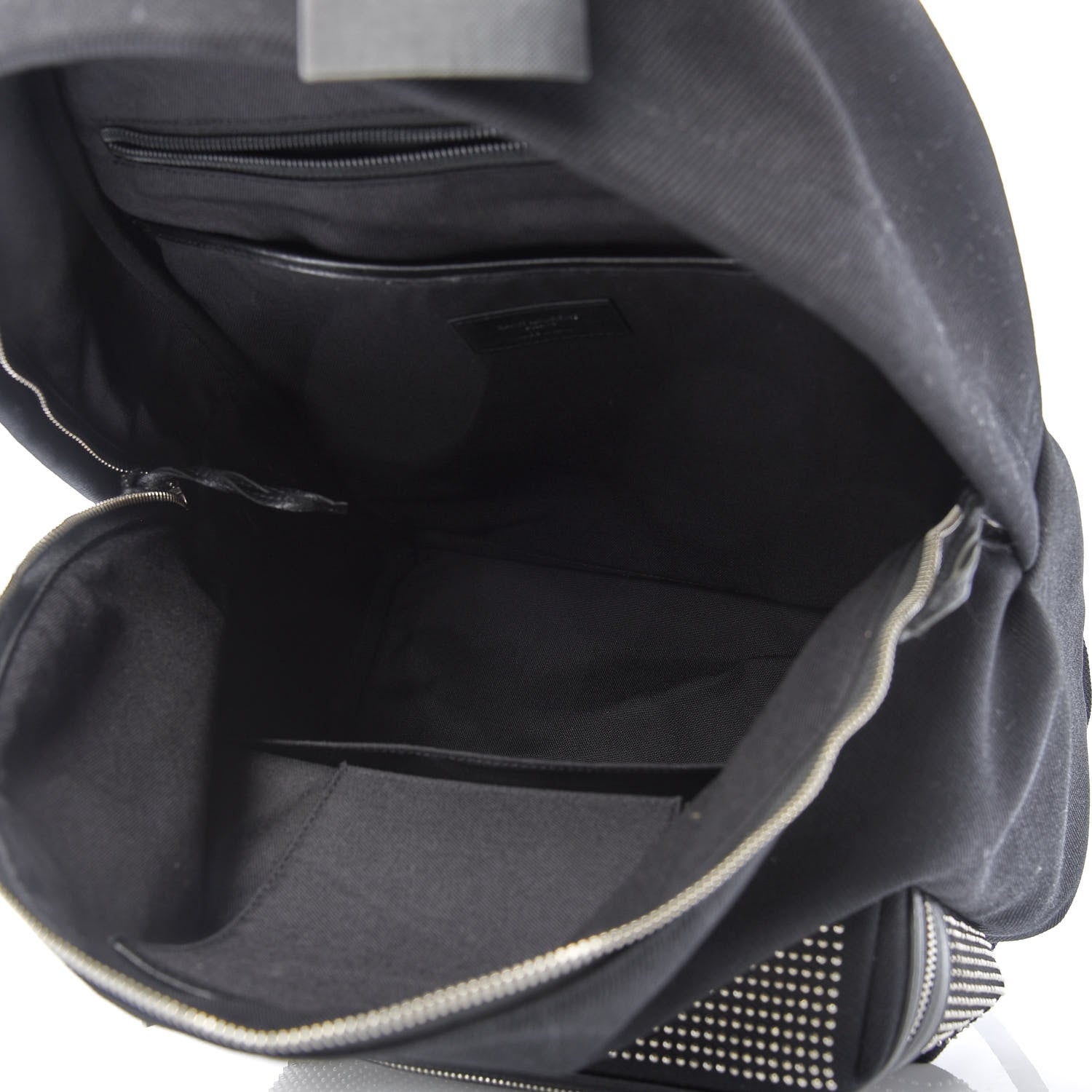 Saint Laurent Canvas City Studded Backpack Black 10 of 16