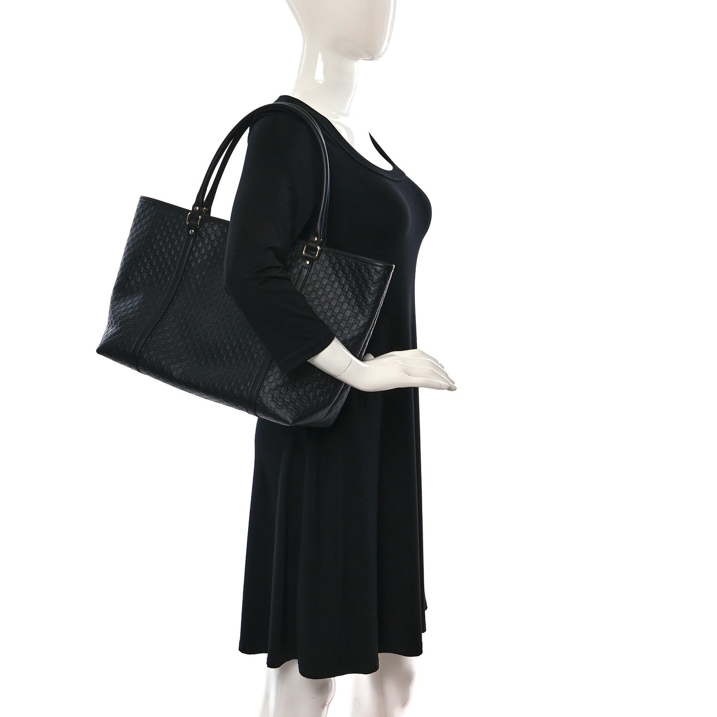 Microguccissima Medium Joy Tote Black