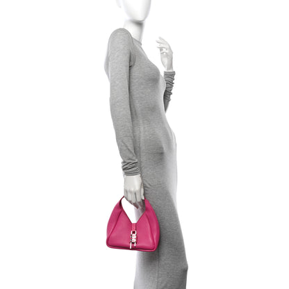 Givenchy Grained Calfskin Mini G-Lock Hobo Neon Pink 2 of 9