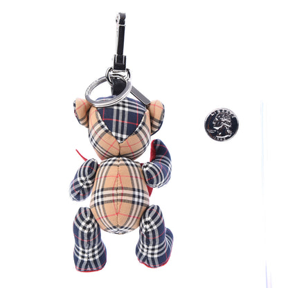 Burberry Canvas Small Scale Check Thomas Bear Bag Charm Antique Yellow 2 of 5