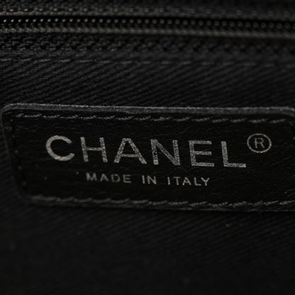 Chanel PVC Tweed Patchwork Jumbo Single Flap Black 6 of 14
