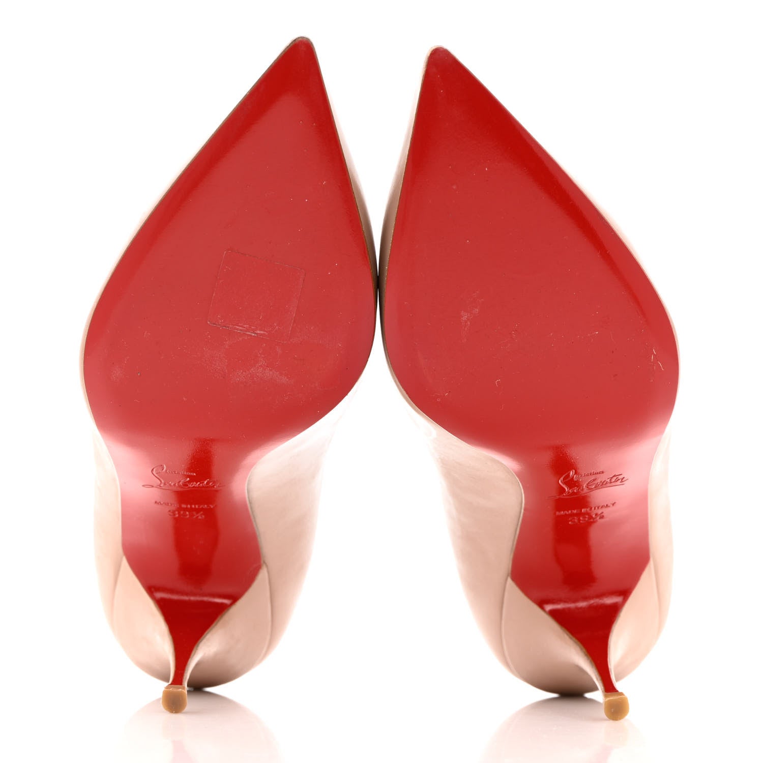 Christian Louboutin Patent Piou Piou 85 Pumps 39.5 Nude 5 of 11