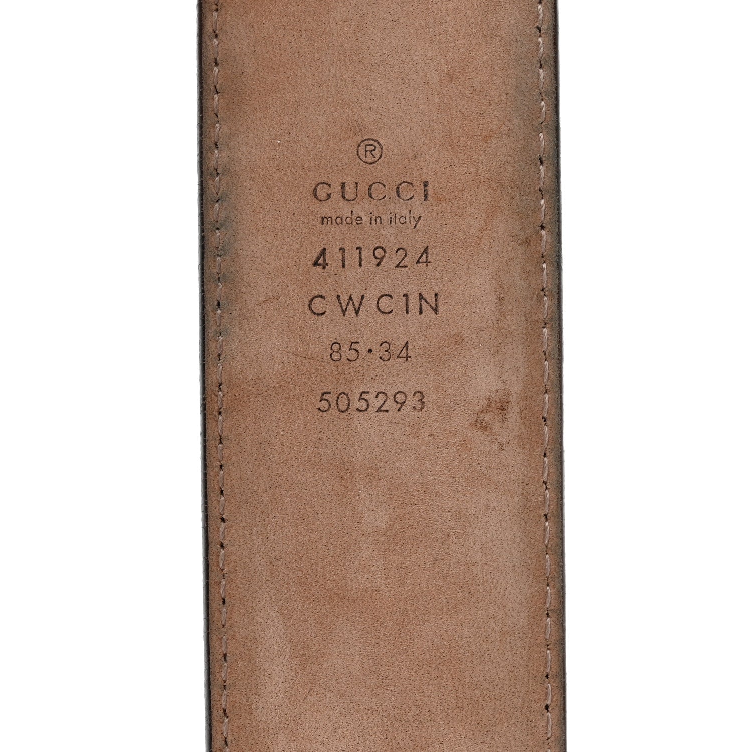 Gucci Guccissima Signature Interlocking G 40mm Belt 95 38 Hibiscus Red 3 of 6