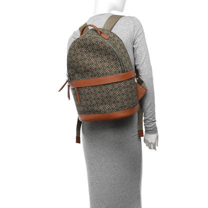 Loewe Jacquard Anagram Calfskin Round Backpack Khaki Green 2 of 10