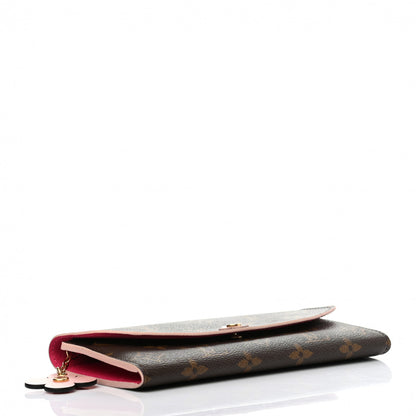 Louis Vuitton Monogram Bloom Flower Emilie Wallet Fuchsia 4 of 7