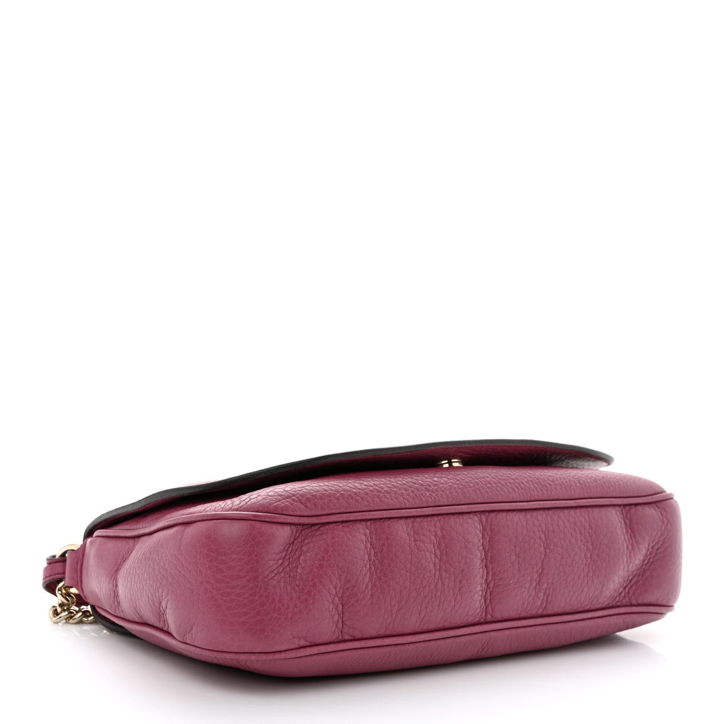 Pebbled Calfskin Medium Soho Flap Crossbody Peonia Flower
