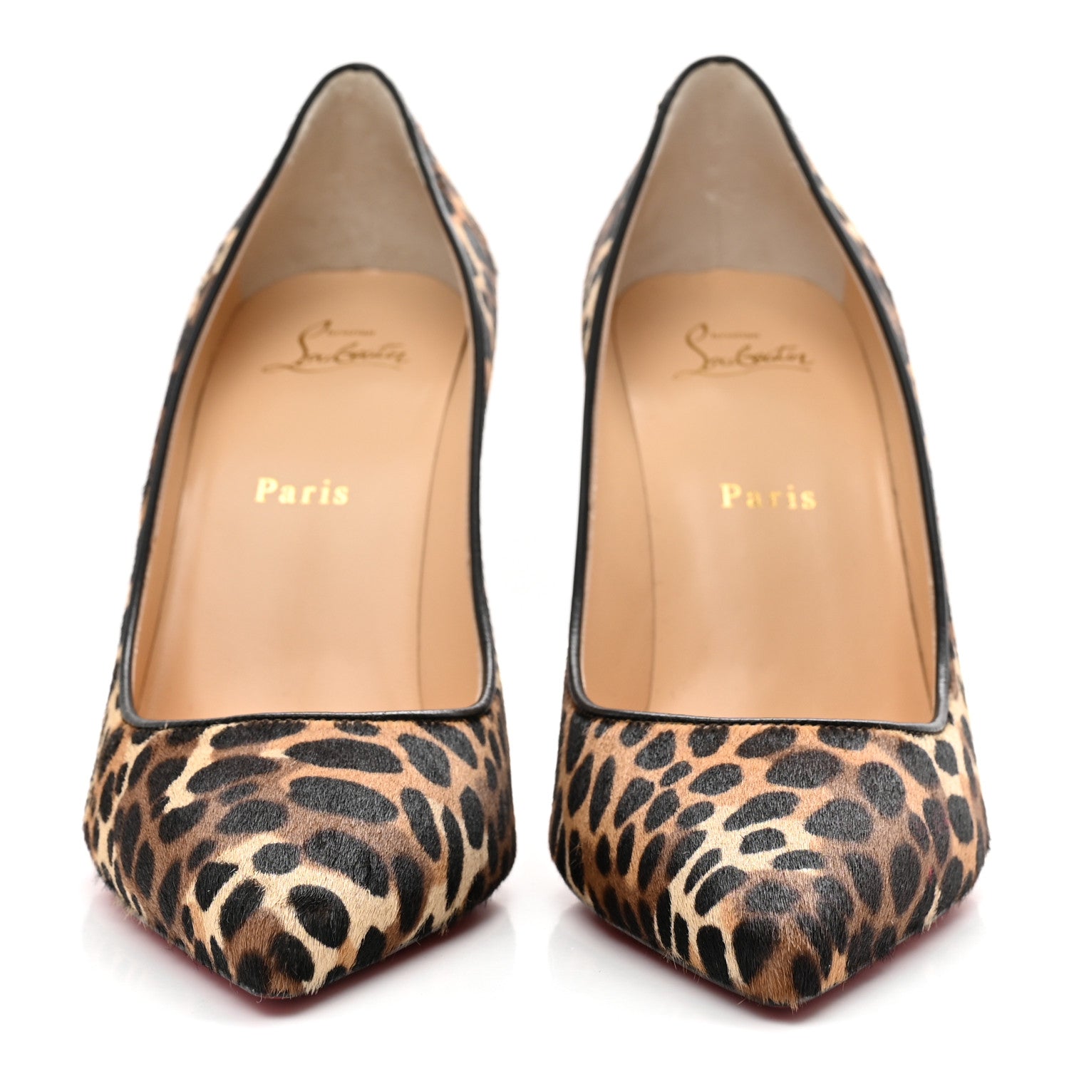 Christian Louboutin Pony Madagascar Kid Kate 100 Pumps 40 Brown Black 3 of 9