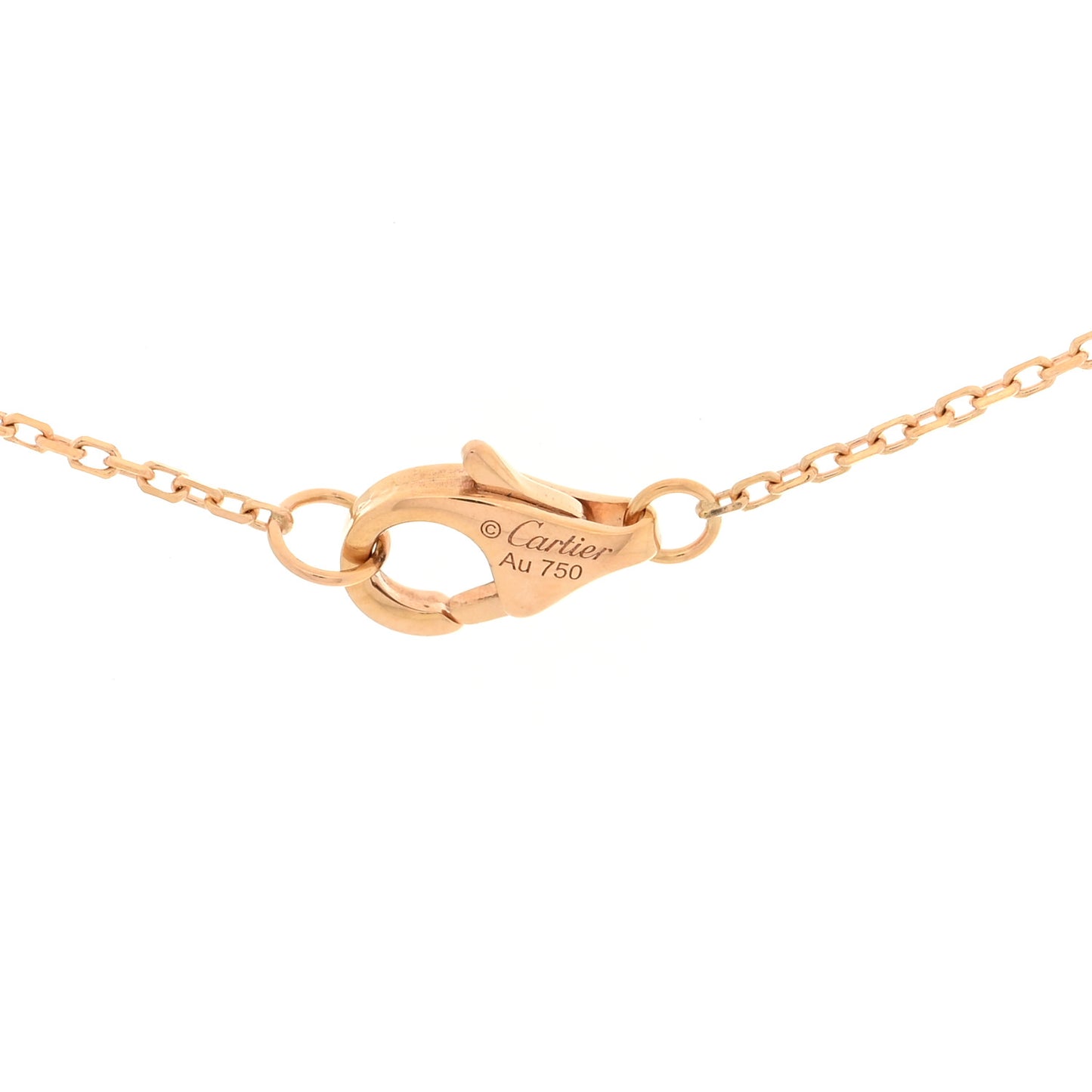 18K Pink Gold Diamond Pink Opal XS Amulette de Cartier Pendant Necklace