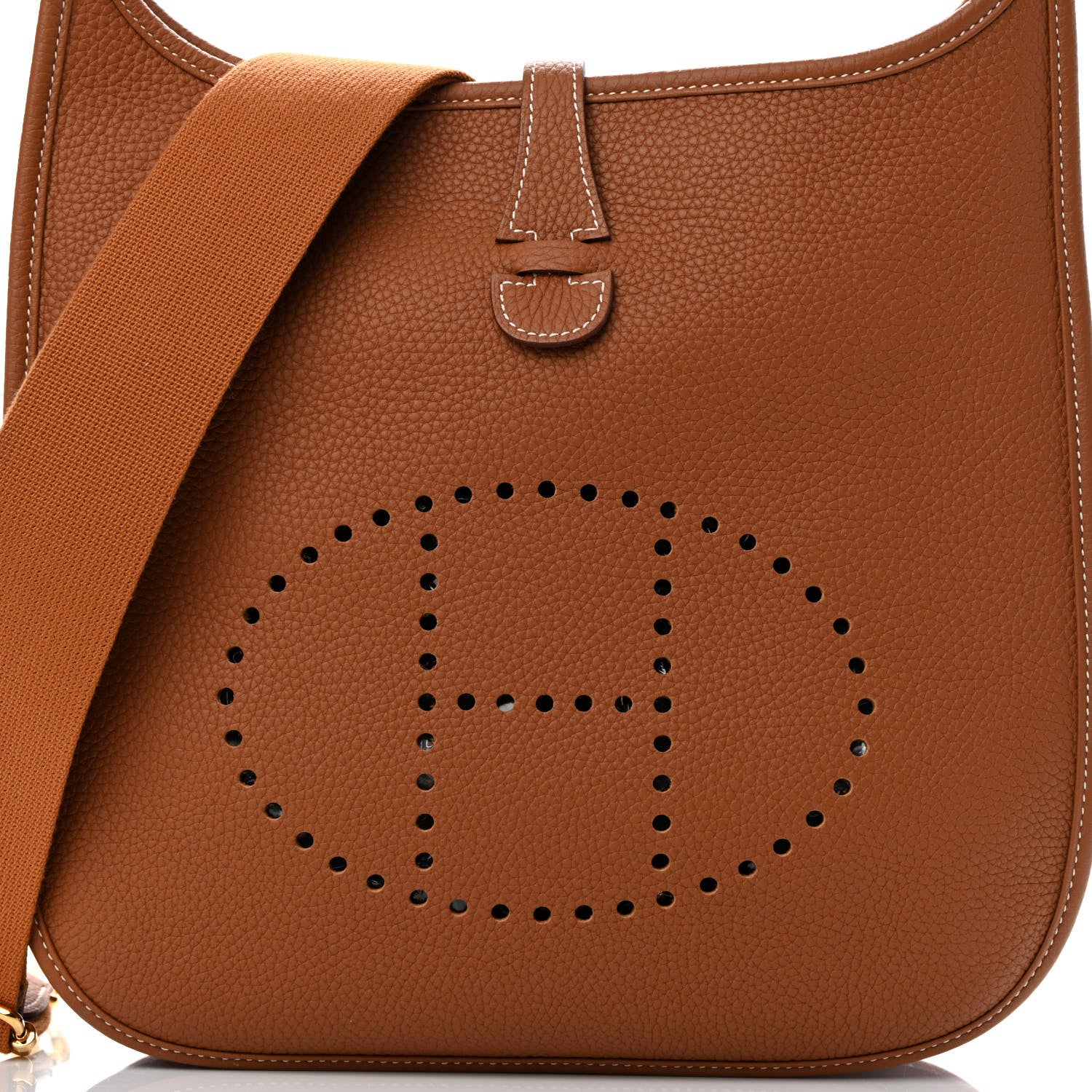 Hermes Taurillon Clemence Evelyne III PM Gold 8 of 12