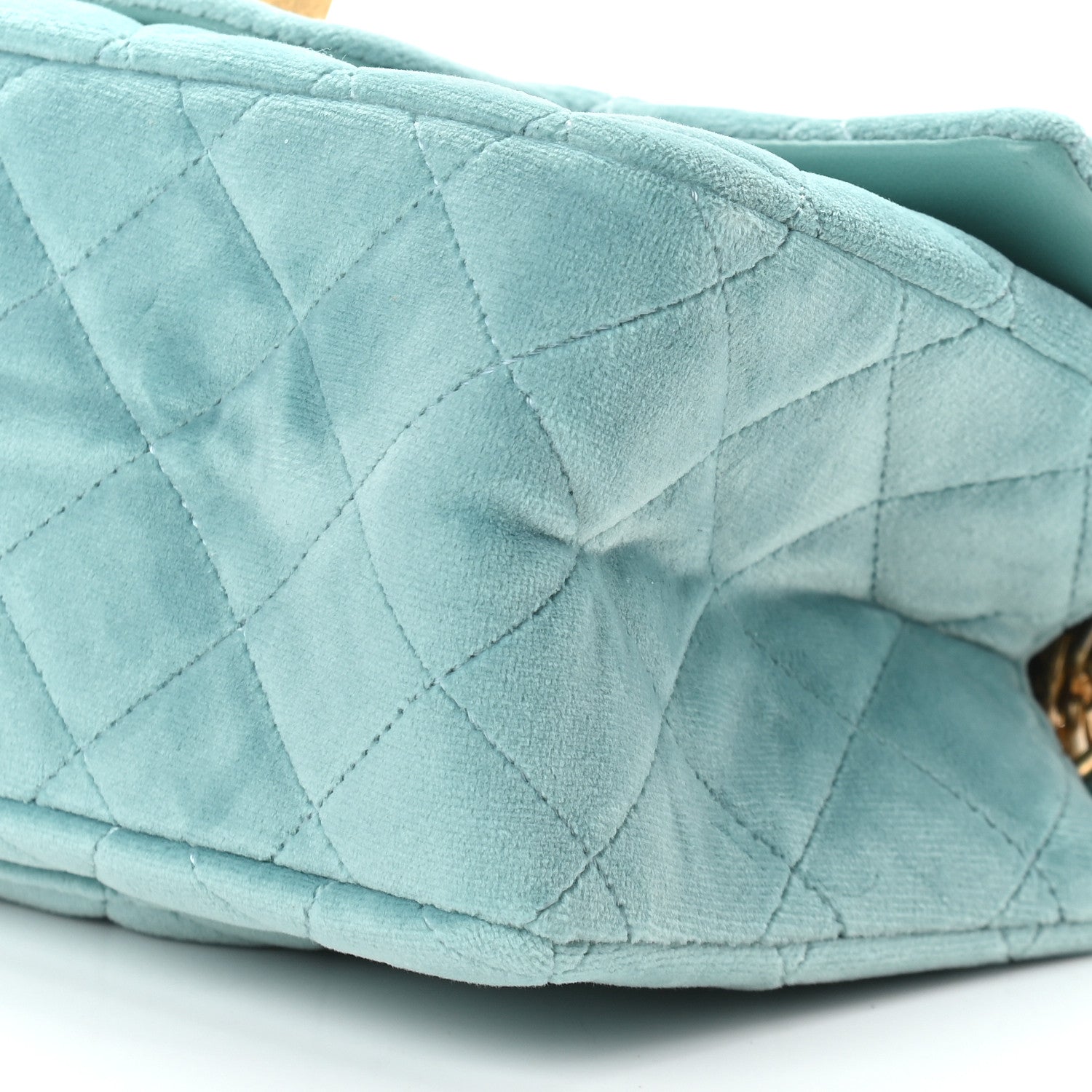 Chanel Velvet Quilted Mini 2.55 Reissue Flap Light Blue 9 of 9