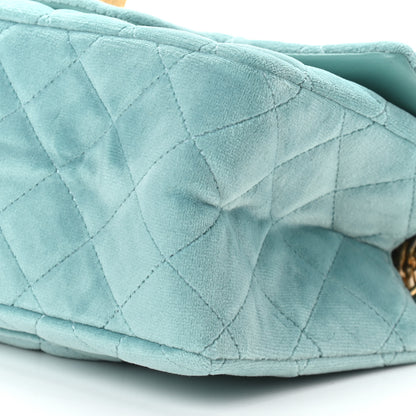 Chanel Velvet Quilted Mini 2.55 Reissue Flap Light Blue 9 of 9