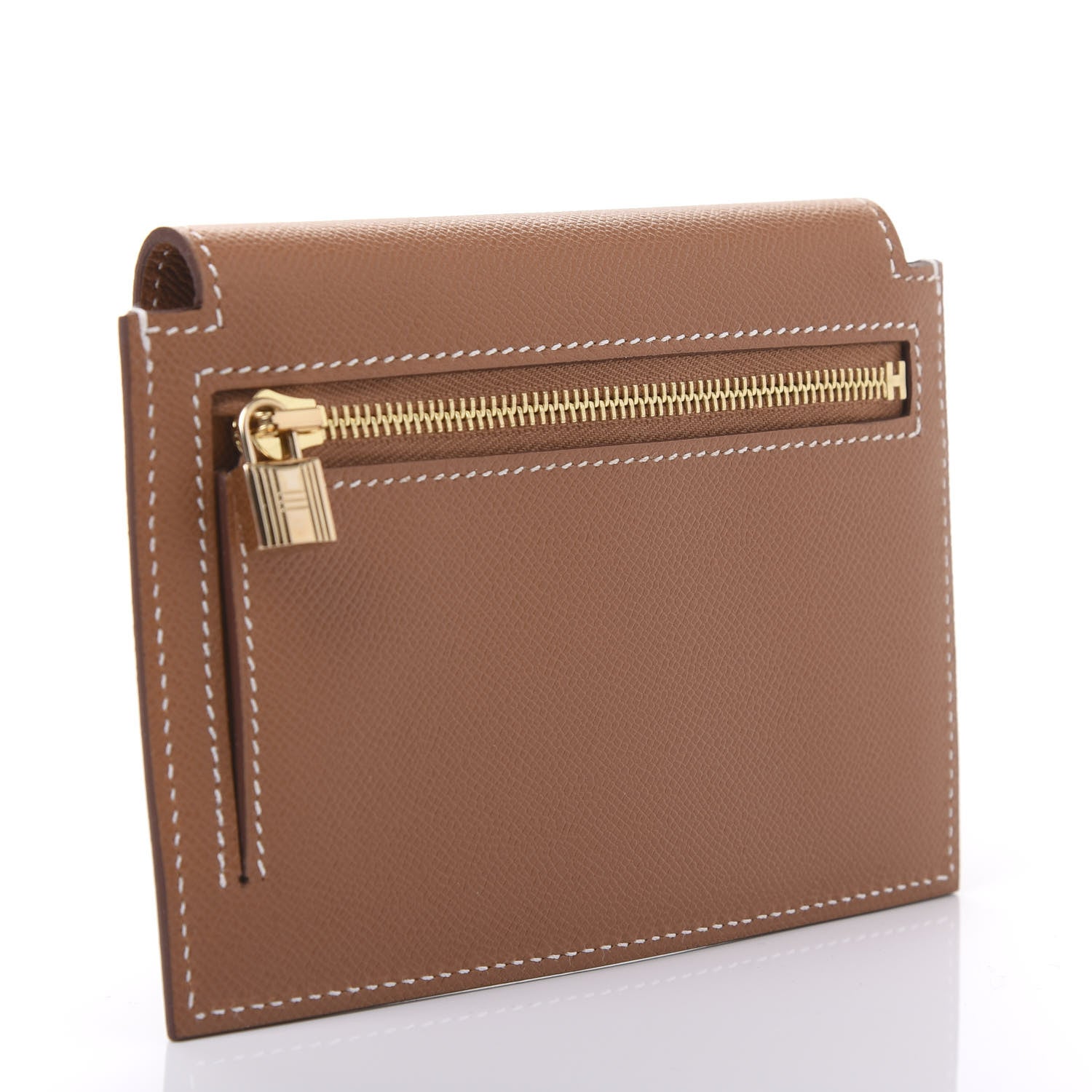 Hermes Epsom Kelly Pocket Compact Wallet Gold 3 of 10