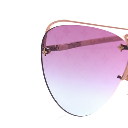 Louis Vuitton Monogram Grease Sunglasses Z1280W Gold 7 of 8