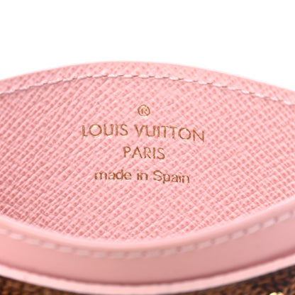 Louis Vuitton Damier Ebene Studded Card Holder Rose Ballerine 5 of 5
