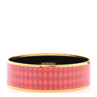 Hermes Enamel Printed Wide Bracelet 70 1 of 7