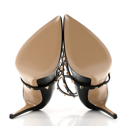 Valentino Garavani Nappa Rockstud Ankle Strap 105mm Pumps 39 Black 5 of 9