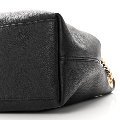 Gucci Pebbled Calfskin Medium Soho Chain Shoulder Bag Black 10 of 10