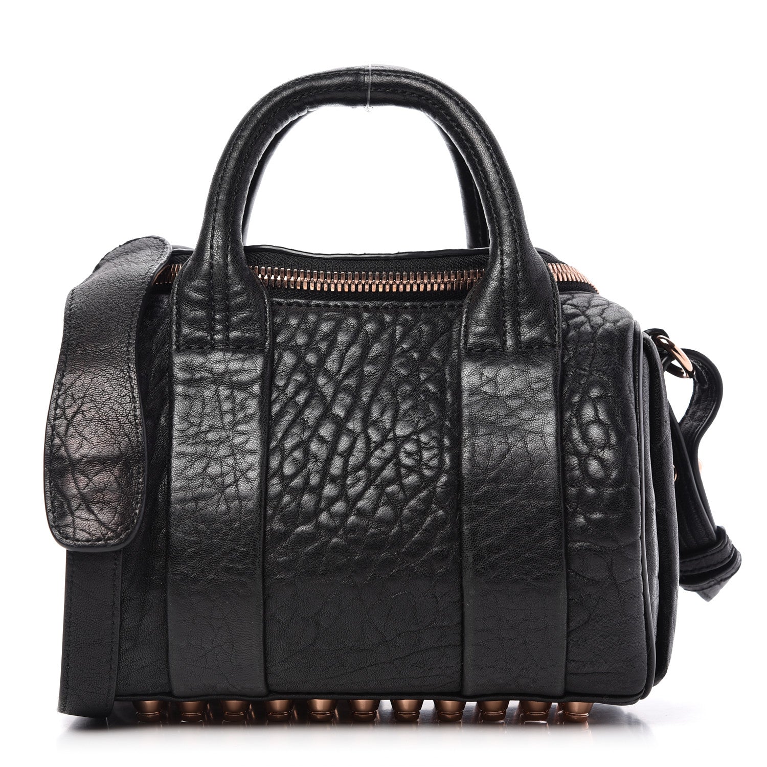 Alexander Wang Pebbled Lambskin Mini Rockie Black Rose Gold Hardware 1 of 8
