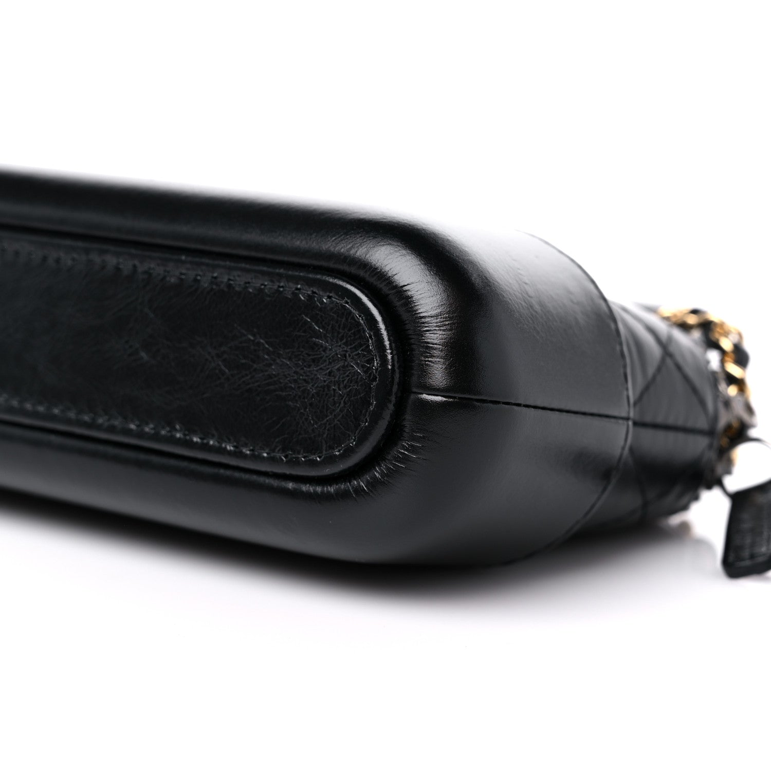 Chanel Aged Calfskin Quilted Small Gabrielle Clutch With Chain Black 12 of 14