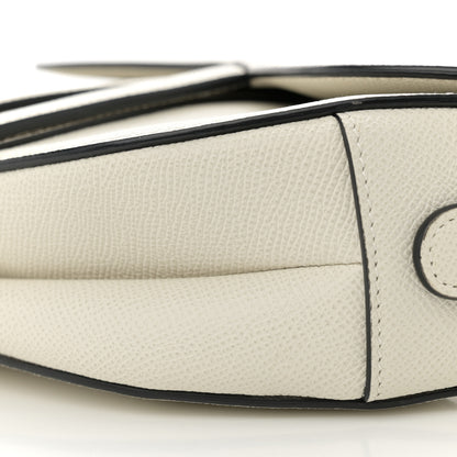 Christian Dior Grained Calfskin Saddle Bag White 10 of 12