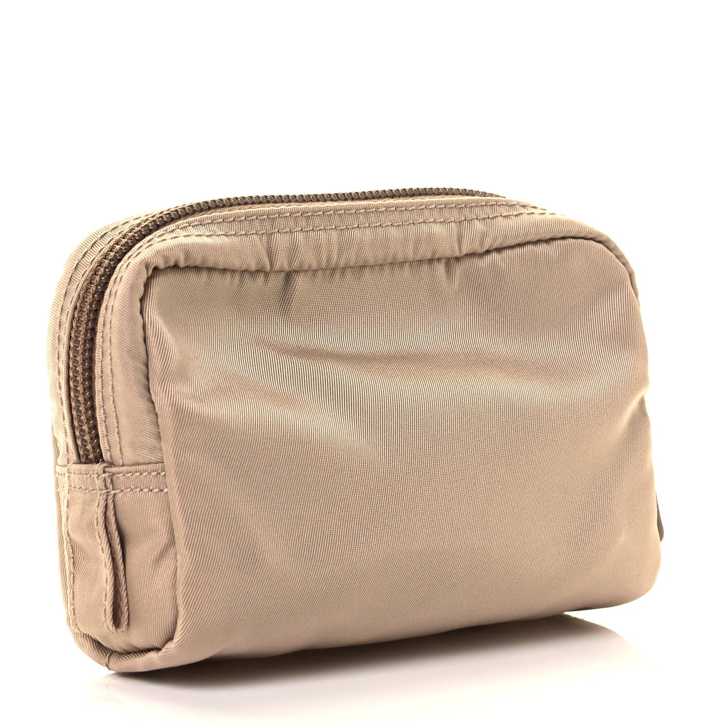 Tessuto Nylon Vela Cosmetic Pouch Cammeo