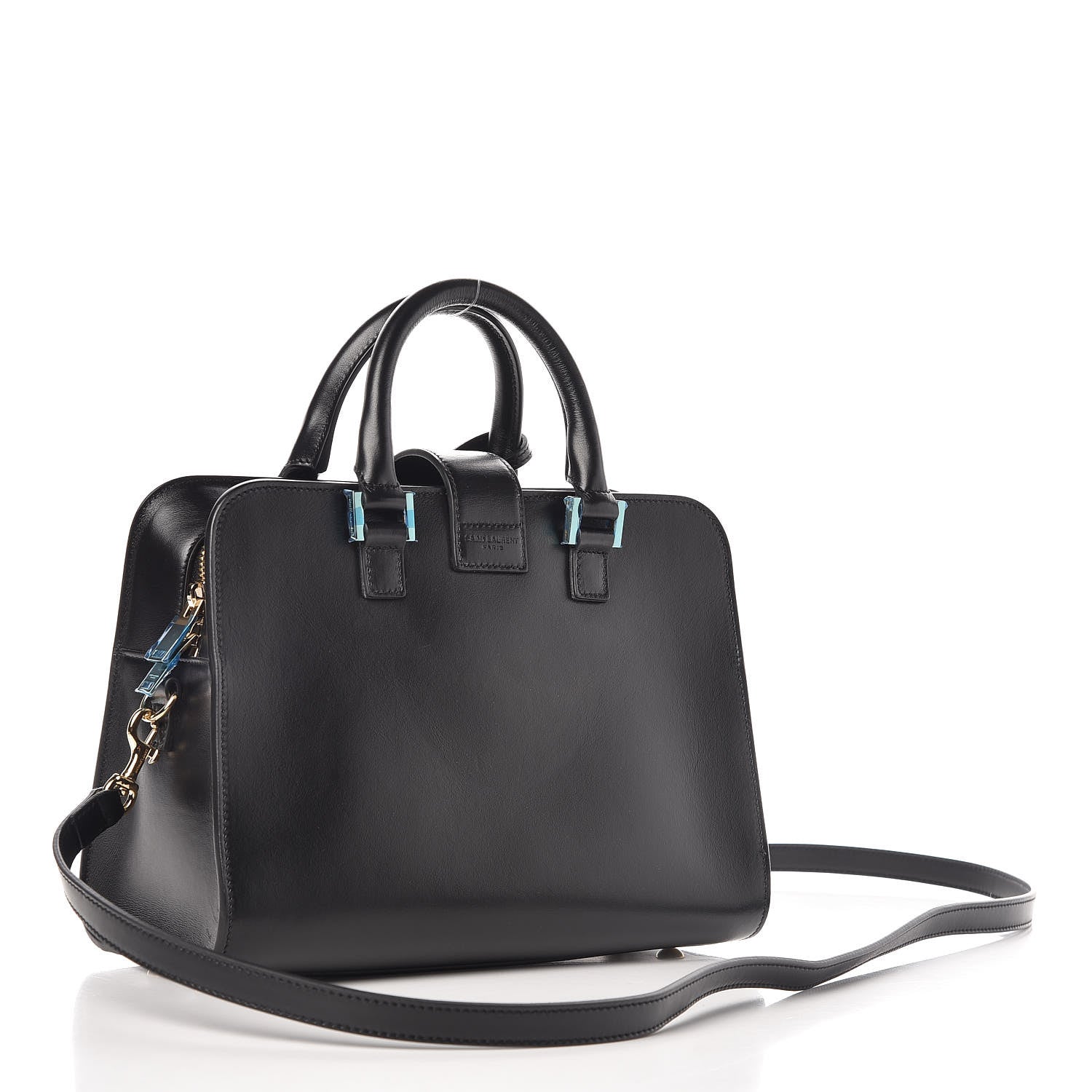 Saint Laurent Calfskin Monogram Baby Cabas Black 3 of 9