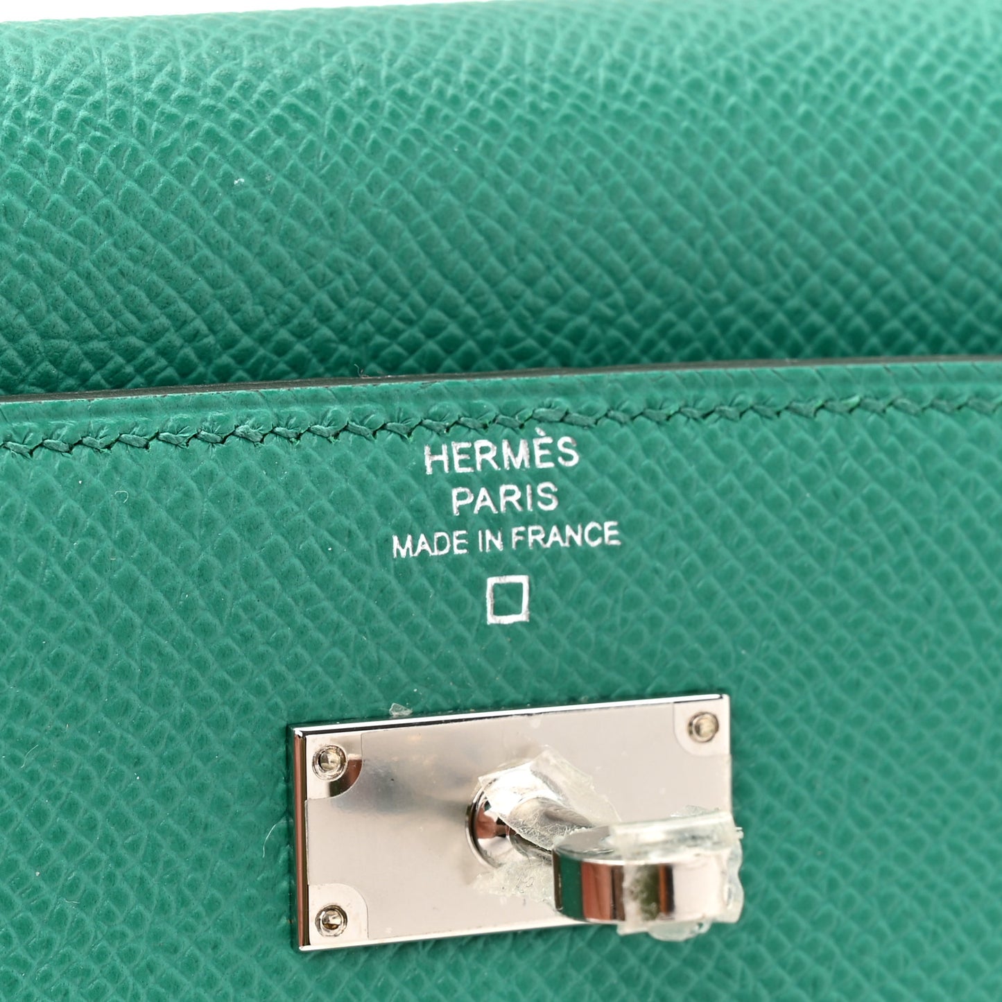 Epsom Shiny Alligator Kelly Medium Wallet Vert Jade