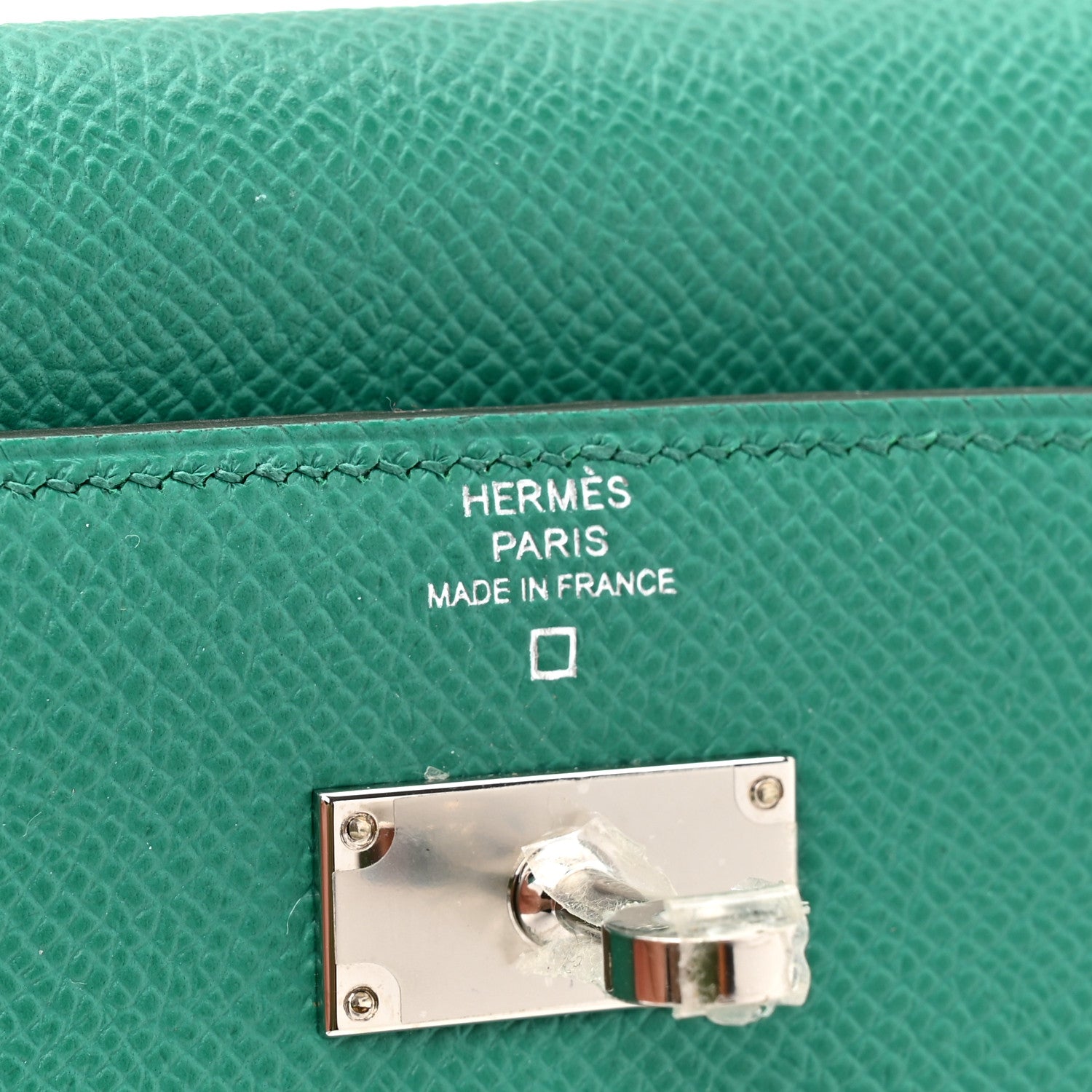Hermes Epsom Shiny Alligator Kelly Medium Wallet Vert Jade 6 of 10