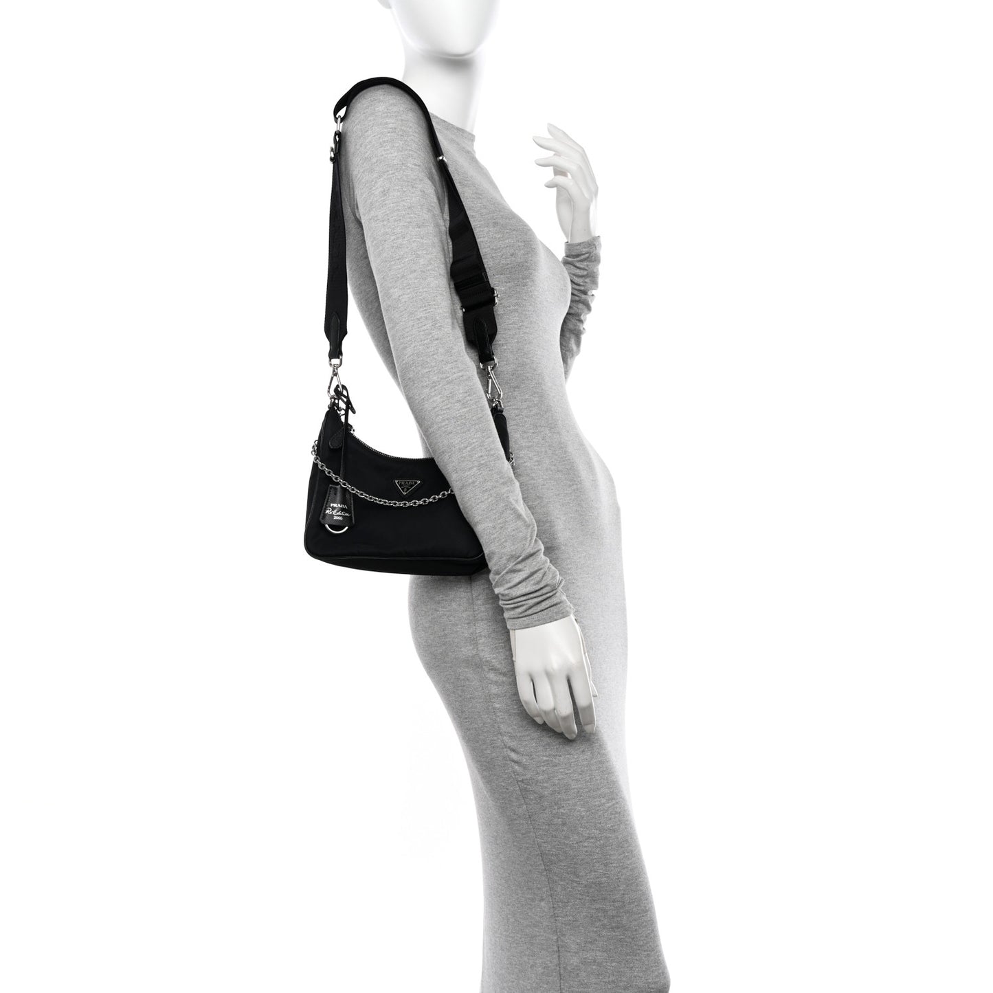 Nylon Re-Edition 2005 Shoulder Bag Black