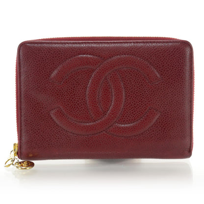 Chanel Caviar Organizer Wallet Red 1 of 9
