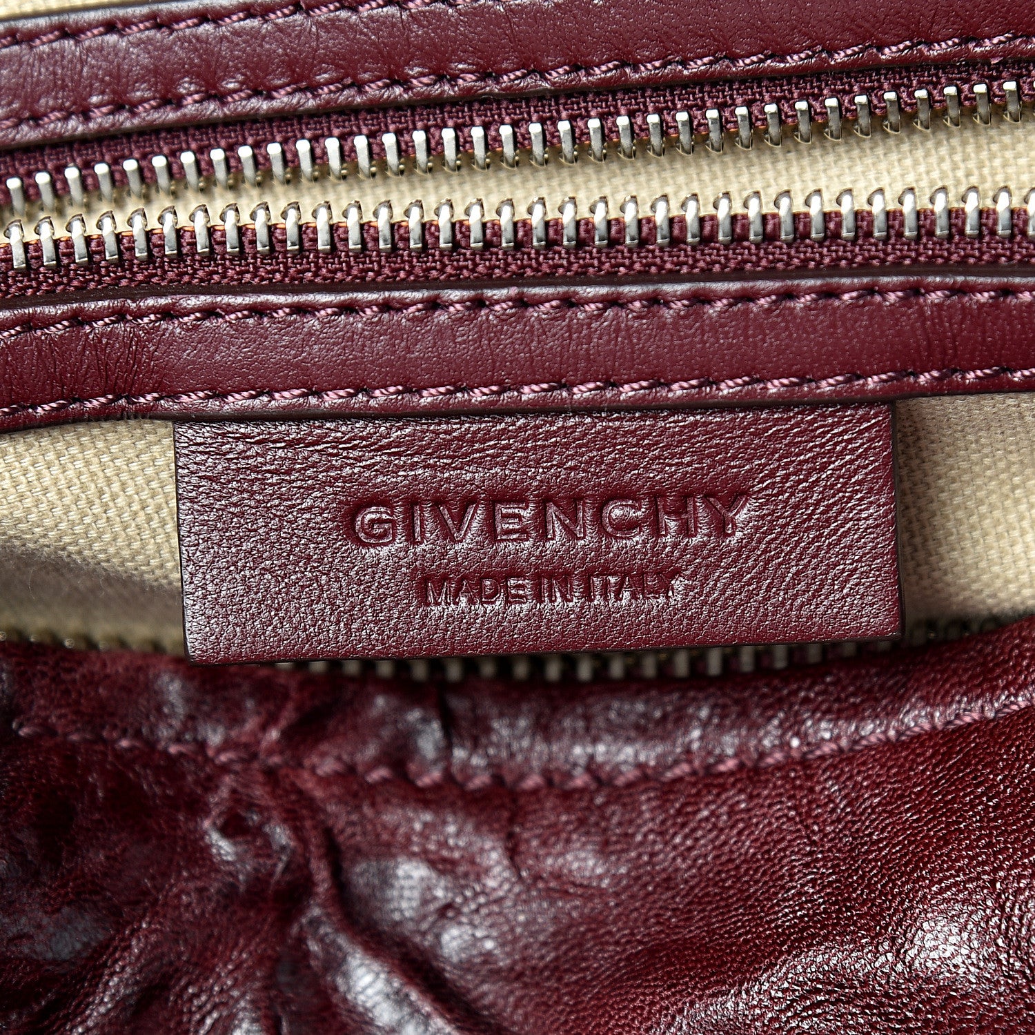 Givenchy Tumbled Sheepskin Medium Pandora Oxblood 6 of 12