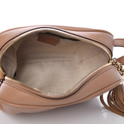 Gucci Pebbled Calfskin Small Soho Disco Bag Camelia 7 of 9