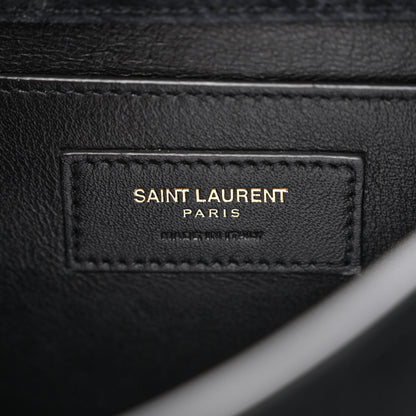 Saint Laurent Suede Small Spontini Saddle Bag Black 6 of 12