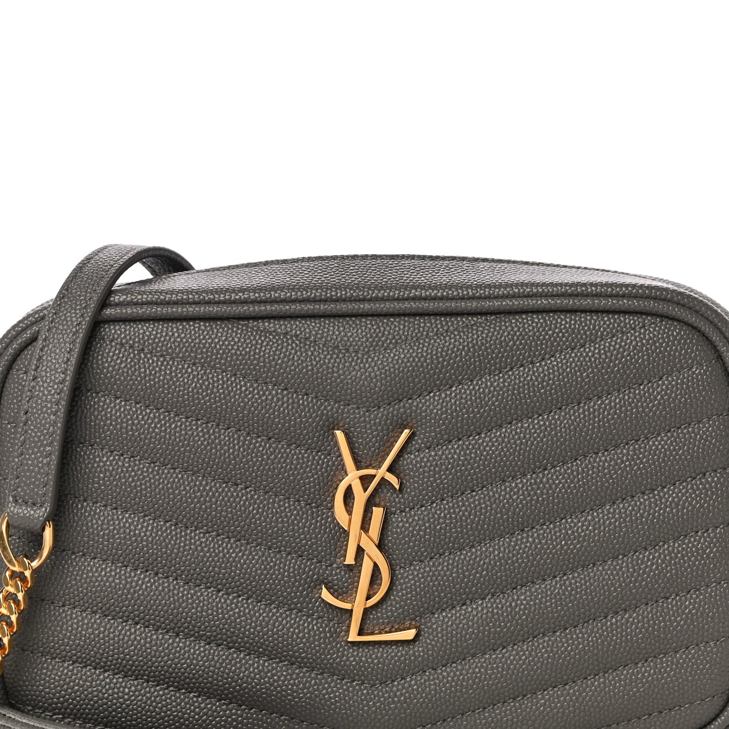 Grain De Poudre Matelasse Monogram Mini Lou Camera Bag Fog