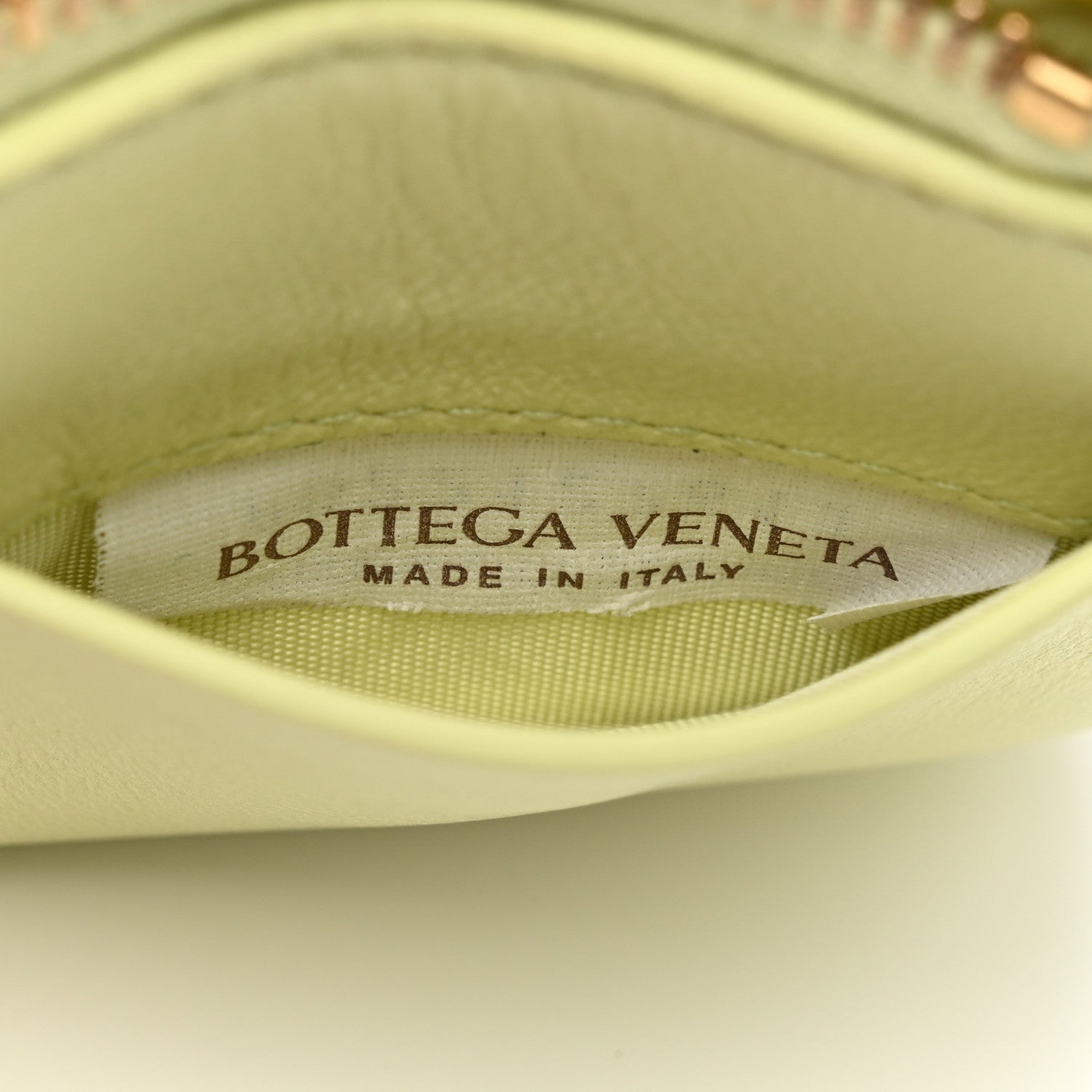 Bottega Veneta Lambskin Maxi Intrecciato Bill Pouch Lemon Washed 7 of 8